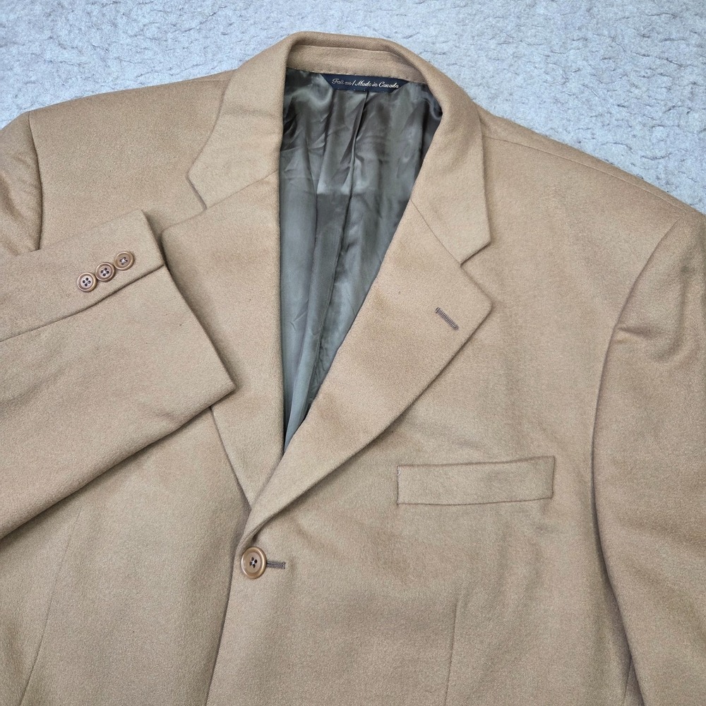 Jack Victor Loro Piana 100% Cashmere Blazer Camel Tan Sport Coat 46L Canada